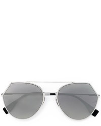 silberne Sonnenbrille von Fendi