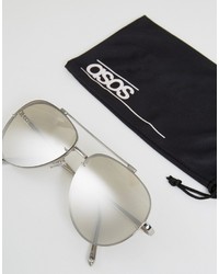 silberne Sonnenbrille von Asos