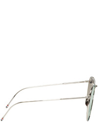 silberne Sonnenbrille von Thom Browne