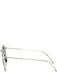 silberne Sonnenbrille von Thom Browne