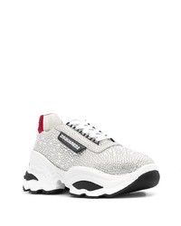 silberne Sportschuhe von DSQUARED2