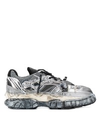 silberne Sportschuhe von Maison Margiela