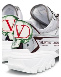 silberne Sportschuhe von Valentino Garavani