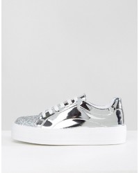 silberne Turnschuhe von Asos