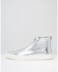 silberne Turnschuhe von Asos