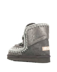 silberne Ugg Stiefel von Mou