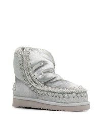 silberne Ugg Stiefel von Mou