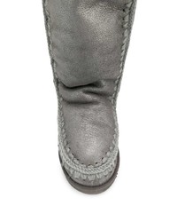 silberne Ugg Stiefel von Mou