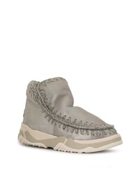 silberne Ugg Stiefel von Mou