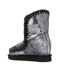 silberne Ugg Stiefel von Mou