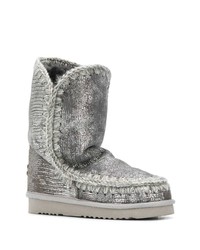 silberne Ugg Stiefel von Mou