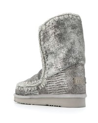 silberne Ugg Stiefel von Mou