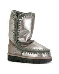 silberne Ugg Stiefel von Mou