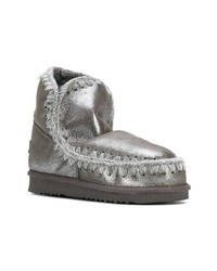 silberne Ugg Stiefel von Mou