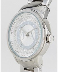 silberne Uhr von Armani Exchange