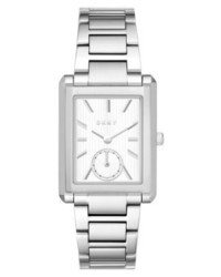silberne Uhr von DKNY
