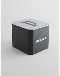 silberne Uhr von Police