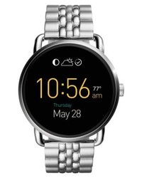 silberne Uhr von Fossil Q