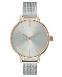 silberne Uhr von KIOMI