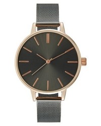 silberne Uhr von KIOMI