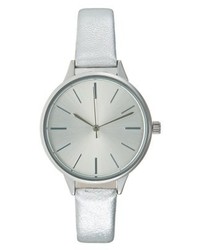 silberne Uhr von KIOMI
