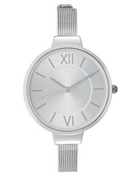 silberne Uhr von KIOMI