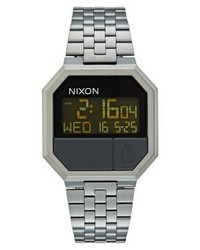 silberne Uhr von Nixon