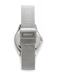 silberne Uhr von DKNY
