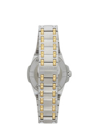 silberne Uhr von Versace