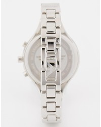 silberne Uhr von Emporio Armani