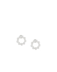 silberne Perlen Ohrringe von Astley Clarke