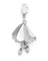 silberne Perlen Ohrringe von Oscar de la Renta