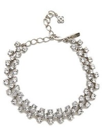 silberne verzierte Halskette von Oscar de la Renta