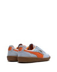 silberne Wildleder niedrige Sneakers von Puma