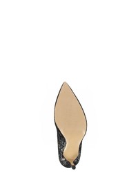 silberne Wildleder Pumps von Evita