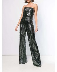 silberner Jumpsuit aus Pailletten von Alexis