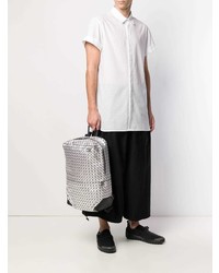 silberner Leder Rucksack von Bao Bao Issey Miyake