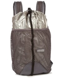 silberner Nylon Rucksack