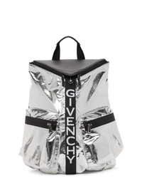 silberner Nylon Rucksack