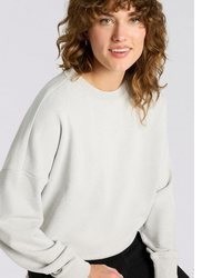 silberner Oversize Pullover von BOSS ORANGE