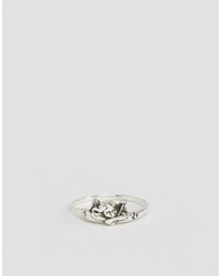 silberner Ring von Reclaimed Vintage