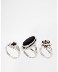 silberner Ring von Stone Rose