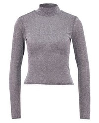 silberner Rollkragenpullover von NA-KD