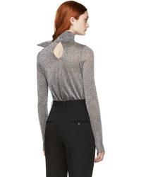 silberner Rollkragenpullover von Isabel Marant