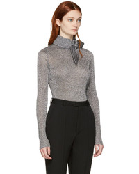 silberner Rollkragenpullover von Isabel Marant