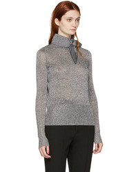 silberner Rollkragenpullover von Isabel Marant