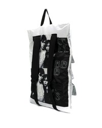 silberner Rucksack von Raf Simons