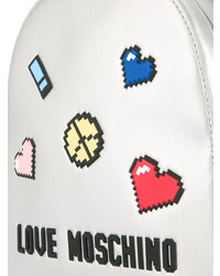 silberner Rucksack von Love Moschino