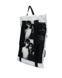 silberner Rucksack von Raf Simons