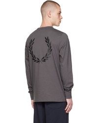 silbernes Langarmshirt von Fred Perry